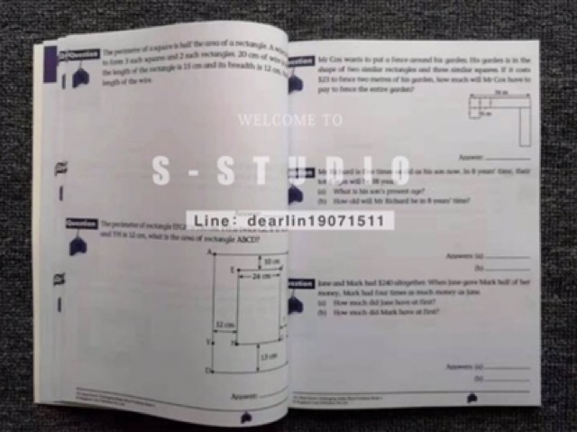 หนังสือ 6เล่ม 101 Must Know Challenging Maths Word Problems | Shopee ...
