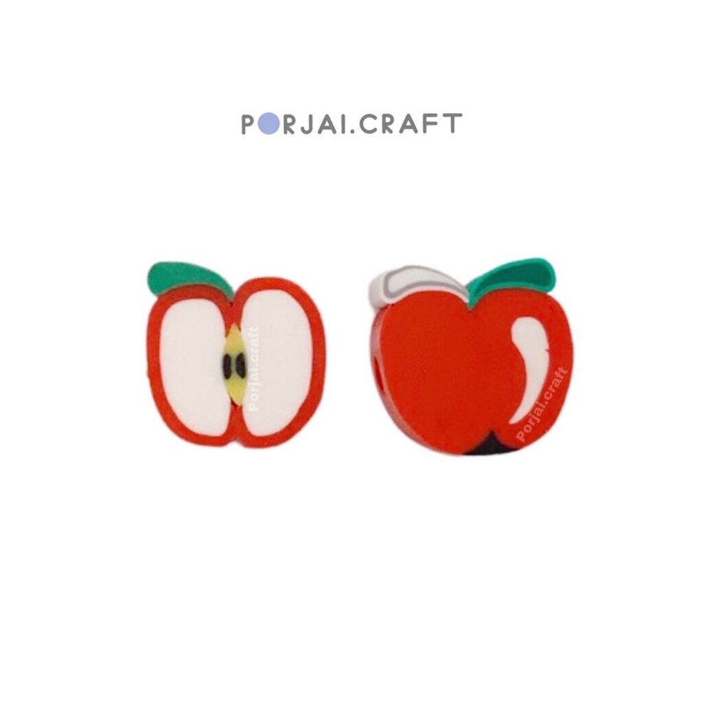 ภาพหน้าปกสินค้าลูกปัดแอปเปิ้ล Apple Beads 10mm