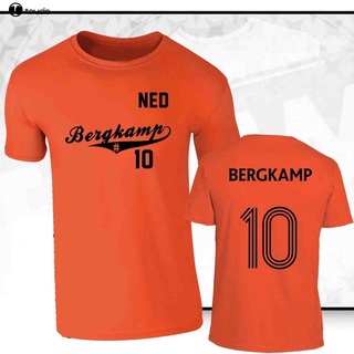 [S-5XL] เสื้อยืดแขนสั้น พิมพ์ลายนักฟุตบอล Bergkamp 10 Holland สไตล์คลาสสิก แฟชั่นใหม่ สําหรับผู้ชาย