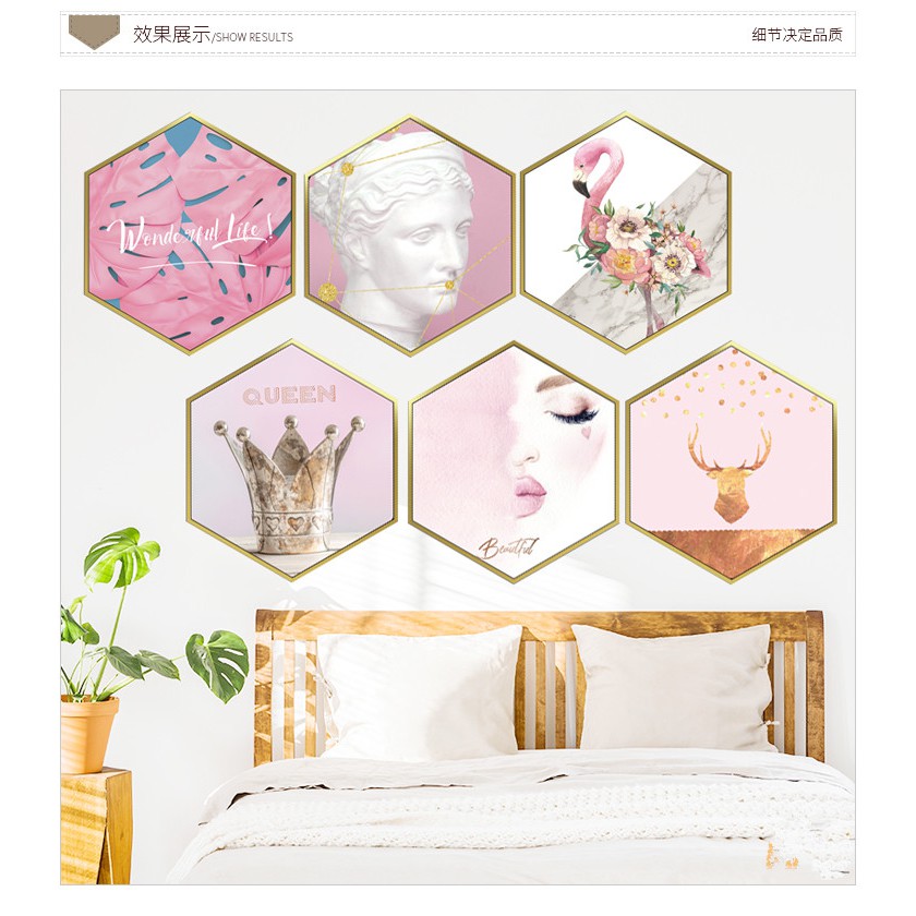 wuxiang-สติกเกอร์ติดผนัง-ลายนกฟลามิงโก้-หัวใจ-สีชมพู-อบอุ่น-โรแมนติก-สําหรับตกแต่งห้องนอน-ข้างเตียง