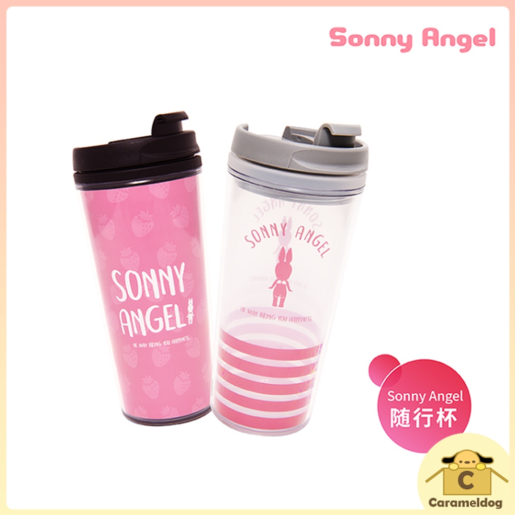 พร้อมส่ง-sonny-angel-tumbler-สีชมพูลาย-strawberry-eco-tumbler-ของแท้-100