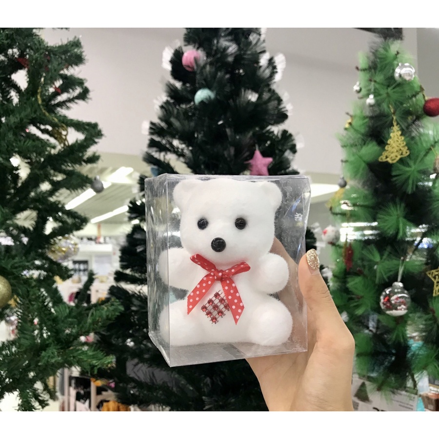 bighot-cozy-ตุ๊กตาหมีตกแต่งต้นคริสต์มาส-ขนาด-9x7x12ซม-jx18039-สีขาว