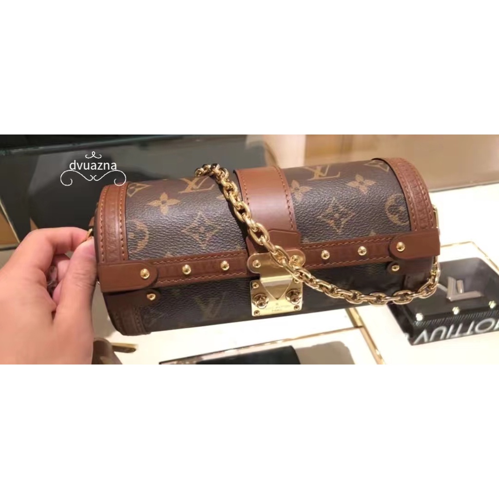 ของแท้-louis-vuitton-lv-papillon-trunk-chain-shoulder-crossbody-bag