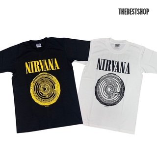 เสื้อยืดสกรีนวง NIRVANA เสื้อวง เนอวาน่า เสื้อวินเทจ สกรีนหน้าหลัง