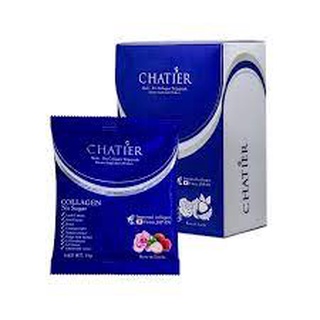 CHATIER Premium Collagen (ชาเทียร์ คอลลาเจน น้องฉัตร) 1 กล่อง 7 ซอง