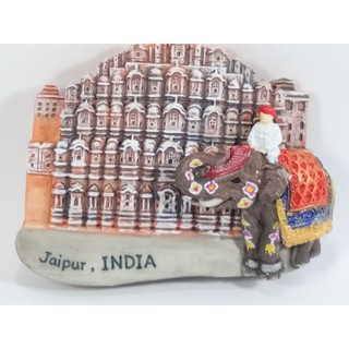 โมเดลภาพสถานที่ท่องเที่ยวสำหรับติดตู้เย็น Jaipur Landmark Souvenir Magnet Collection Gift for Refrigerator