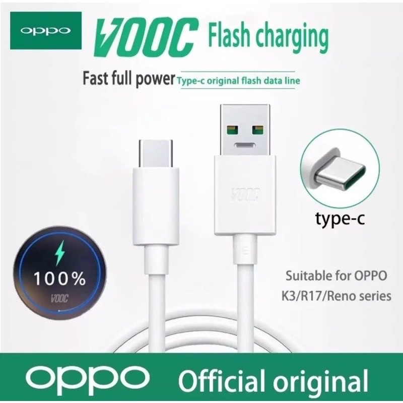 ที่ชาร์จ-oppo-ชาร์จเร็ว-vooc-4-0-หัวชาร์จ-สายชาร์จ-type-c-20w-5v-4a-รับประกัน