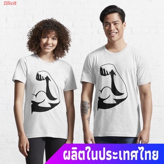 Illicit เสื้อยืดแขนสั้น Be Strong - Biceps Muscle - Bodybuilding - Bodybuilder Essential T-Shirt Popular T-shirts