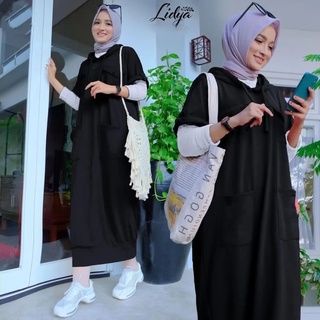 Lydia MIDI Dress BL Material BABYTERI Cannot Gamis Women (ไม่รวม HIJAB) Gamis Women ชุดเดรสมุสลิม แฟชั่น 2022