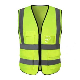 F09  Reflective Vest、ความปลอดภัยเสื้อกั๊กสะท้อนแสงสูงสะท้อนแสงเพื่อความปลอดภัยเสื้อกั๊กมีซิป