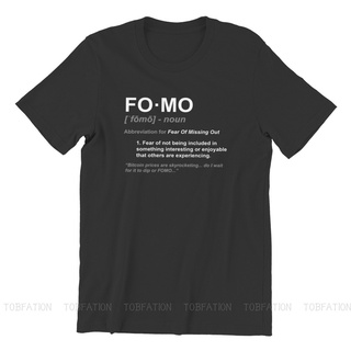 เสื้อยืดผ้าฝ้ายพิมพ์ลายขายดี Fomo เสื้อยืดลําลอง แขนสั้น พิมพ์ลาย Bitcoin Cryptocurrency Miners ใส่สบาย สําหรับผู้ชาย