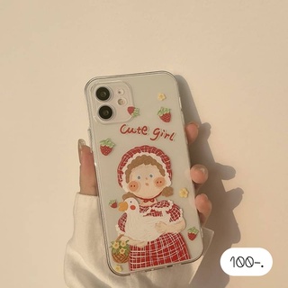 [ พร้อมส่ง📦] เคสใส เคสใสสกรีนลาย 👧🏻ผู้หญิงใสเป็ด