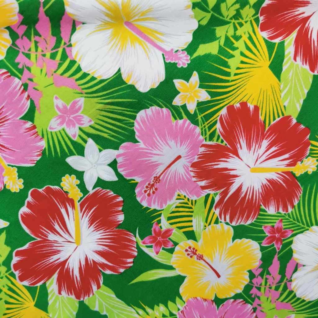 ผ้าทีซีพิมพ์ลาย-ดอกใหญ่-หน้ากว้าง-44-45-นิ้ว-114-ซม-หน่วยขายเป็นเมตร-ผ้าลายดอกไม้-เนื้อผ้ามีนุ่ม-ระบายความร้อน