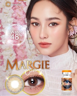 🔥 คอนแทคเลนส์ ✨ขนาดกลาง✨Brown✨Margie (Montra)