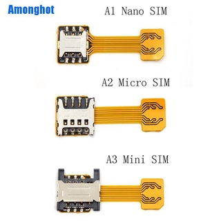 Among Hot อะแดปเตอร์แปลงสายเคเบิ้ล Sd Slot ไฮบริด Dual Micro Nano Sim