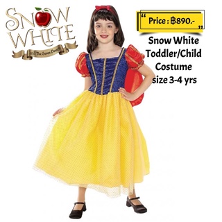 Snow White Toddler/Child Costume ไซส์ 3-4 ปี