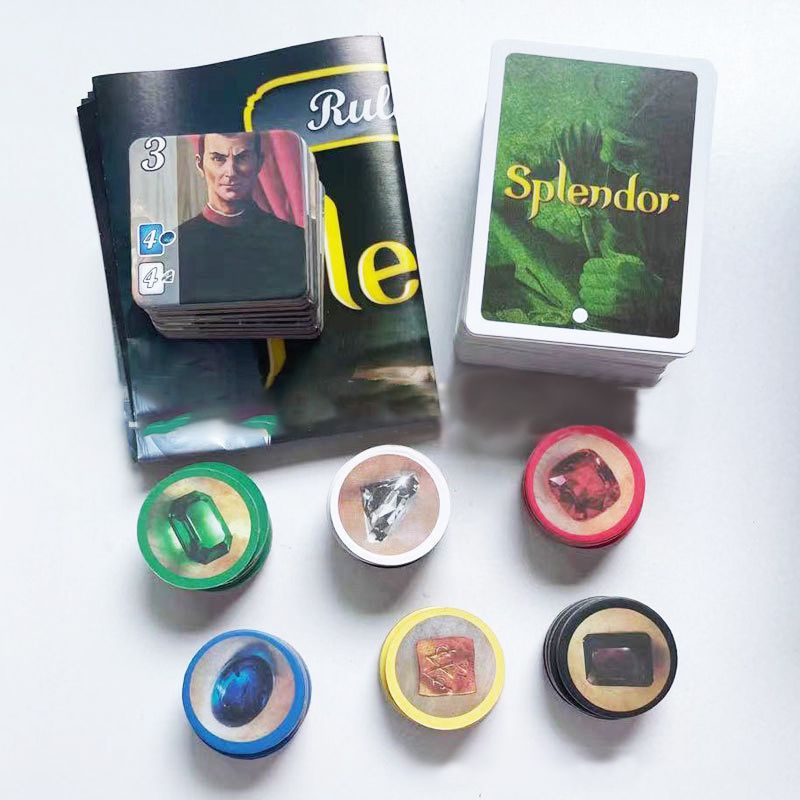 เกมกระดาน Splendor Full English Mini Version Engaging Party Cards เล่น ...