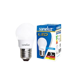 Saneluz 1 หลอด ไฟ LED Bulb 3W 5W 7W 9W 12W 15W 16W 18W 20W 30W 40W 50W ขั้วE27 แสงสีขาว แสงสีวอร์ม ใช้งานไฟบ้าน 220V led