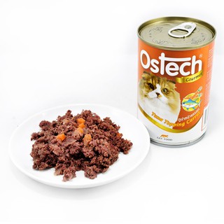 ภาพขนาดย่อของภาพหน้าปกสินค้าอาหารกระป๋องแมวออสเทค(Ostech),ไพร์ม(Prime) 400 g. จากร้าน khun4949 บน Shopee