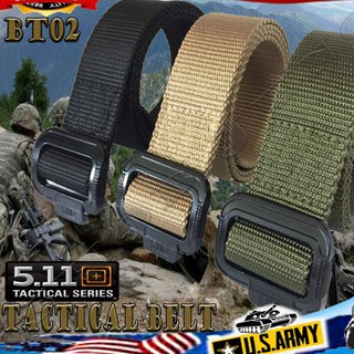 เข็มขัดยุทธวิธี Tactical belt 5.11 เข็มขัดทหาร BT02 เข็มขัดผู้ชาย เข็มขัด เข็มขัดหัวอลูมิเนียมสายไนล่อน