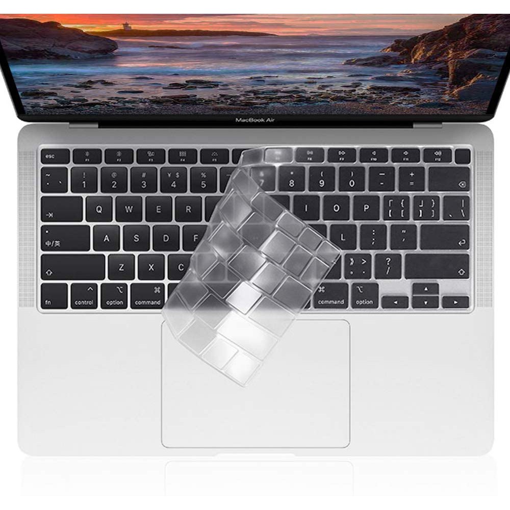 แผ่นซิลิโคน-ภาษาไทย-new-macbook-air-13-2020-a2179-ซิลิโคนรอง-คีย์บอร์ด-silicone-keyboard-cover-macbook