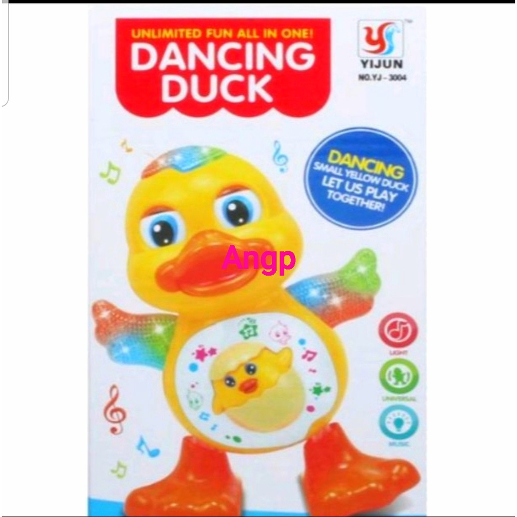 เป็ดเต้น-เป็ดเต้นขาแดนซ์-เป็ดเต้นได้ใส่ถ่าน-เป็ดขาแดนซ์-เป็ดใส่ถ่าน-มีเสียง-มีไฟ-music-dancing-duck-yj3004