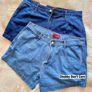 สินค้า Shorty Jeans ยีนส์ขาสั้นเอวสูงผ้าเกาหลี ไม่รั้งเป้า สาวอวบ
