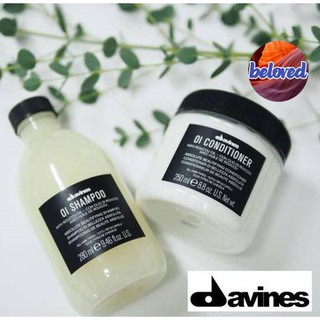 Davines OI Shampoo/Conditioner 280/250 ml แชมพู ครีมนวด เหมาะกับทุกสภาพเส้นผม คู่หูที่เติมความชุ่มชื่นให้กับเส้นผมได้ดี