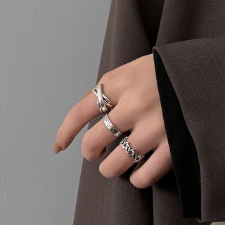 ชุดแหวน สไตล์ฮิปฮอป สําหรับผู้หญิง ผู้ชาย