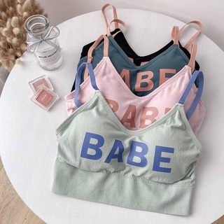 100 บราโร้โครง สปอร์ตบรา บราแฟชั่น เสื้อสายเดี่ยว เสื้อผ้าแฟชั่นผู้หญิง เสื้อครอป บราเว้าหลัง เสื้อสายฝอ มีฟองน้ำดันทรง