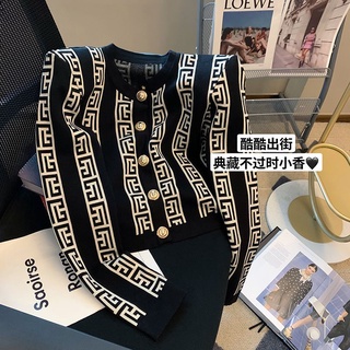 [Follow Store Instantly Reduce 30] เสื้อแจ็กเก็ต คาร์ดิแกน กันหนาว ผ้าถัก สไตล์ฝรั่งเศส แฟชั่นฤดูใบไม้ร่วง สําหรับผู้หญิง 2022