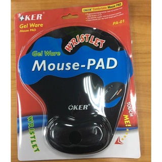 Oker model:Pa-01 Mouse Pad แผ่นรองเม้าส์ มีที่รอองมือ