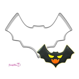พิมพ์กด พิมพ์กดคุกกี้ รูปค้างคาว Halloween พิมพ์กดสแตนเลส พิมพ์ฟองดอง ขนมปัง แซนวิช ผักต่างๆ Bat Shape Cookie Cutter