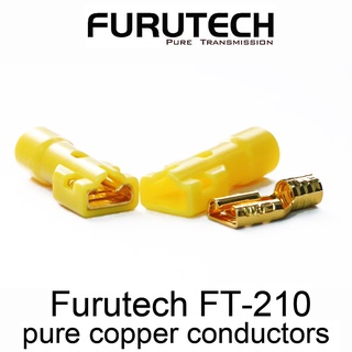 ภาพหน้าปกสินค้าFurutech FT-210 Fully Insulated Female Disconnect Terminal using 24k Gold-plated α (Alpha) pure copper แบ่งขาย ที่เกี่ยวข้อง