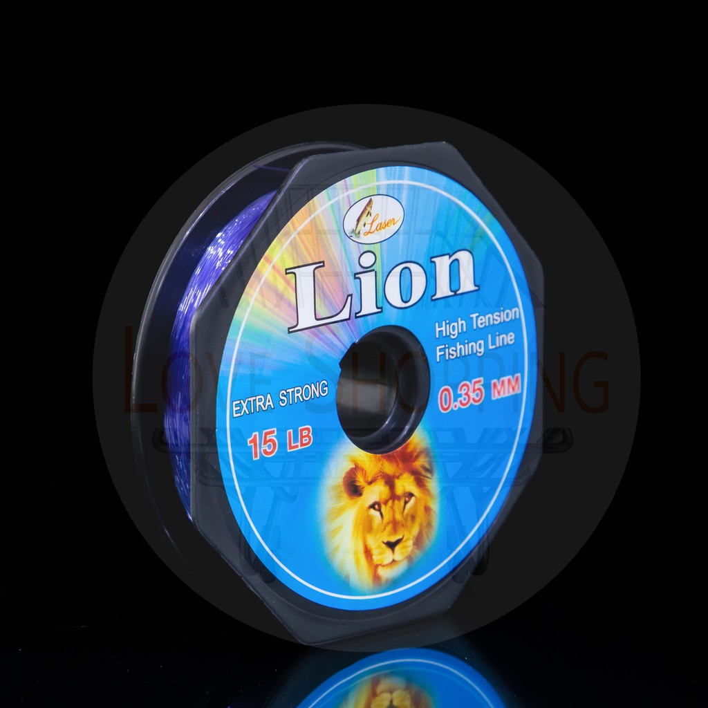 เอ็นตกปลา-ม้วนเล็ก-เอ็นตกปลาlion-100-เมตร-คละสี-ตกปลา-อุปกรณ์ตกปลา-สายเอ็นตกปลา-fishing-love