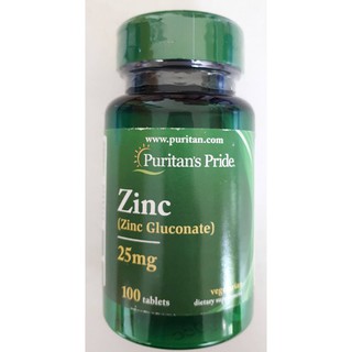 (EXP 01/2025) Puritans Pride Zinc Gluconate 25 mg 100 Tablets