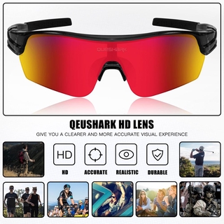 ภาพขนาดย่อของภาพหน้าปกสินค้าQueshark แว่นตากันแดด Polarized New Design สําหรับผู้ชายผู้หญิงเหมาะกับการเล่นกีฬากอล์ฟ 4 Hd เลนส์ QE47 จากร้าน queshark.th บน Shopee