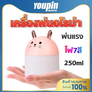 ภาพหน้าปกสินค้าRabbity เครื่องพ่นไอน้ำ 250MLเครื่องพ่นอโรม่า  ฟอกอากาศ Humidifier ไฟLED USB เครื่องทำความชื้น ปรับอากาศ ที่เกี่ยวข้อง