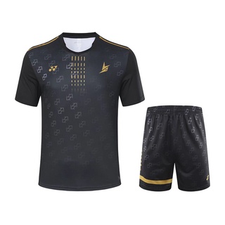 New Yonex เสื้อผ้าแบดมินตัน ซับเหงื่อ แขนสั้น แห้งเร็ว สําหรับผู้ชาย และผู้หญิง