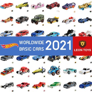 รุ่นใหม่ปี 2021 Hot Wheels รถฮ็อทวีล 1 คัน สุ่มลาย Worldwide Basic Car รุ่น C4982 โมเดลรถของเล่น