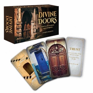 [ไพ่แท้] Divine Doors Mini Inspiration Cards ทาโรต์ ออราเคิล ยิปซี ทาโร่ flower petals chakra love tarot oracle card