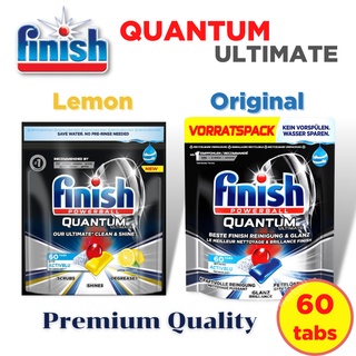 ภาพหน้าปกสินค้า✨พร้อมส่ง✨ ก้อนล้างจาน Finish Quantum Ultimate 60 tabs สำหรับเครื่องล้างจานอัตโนมัติ ฟินิช อัลติเมท ซึ่งคุณอาจชอบสินค้านี้