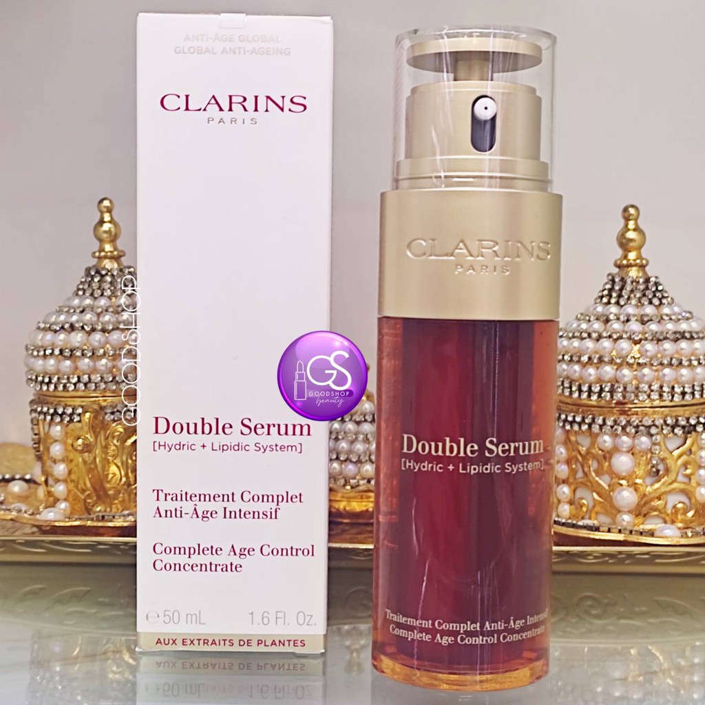 Clarins Double Serum Complete Age Control Concentrate 50ml Box เซรั่ม 