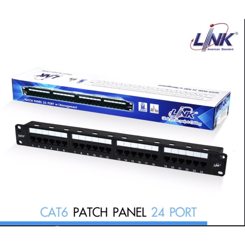 link-patch-panel-24-port-cat6-us-3124a