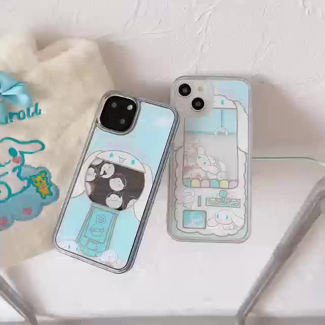 เคสโทรศัพท์มือถือแบบใส-กันกระแทก-มีทรายไหล-ลายสติกเกอร์-cinnamoroll-น่ารัก-สําหรับ-iphone-14promax-12promax-13promax-12-11-11pro-11promax-xs-xr-xsmax-7plus-8plus-14-14pro-14plus