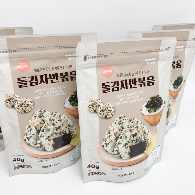 ภาพสินค้าสาหร่ายเกาหลี  KOREA SEAWEED 40g รสธรรมดา และ รสเผ็ด สาหร่ายโรยข้าว 김자반 สาหร่ายปรุงรส ผสมงาขาว จากร้าน onnee.store บน Shopee ภาพที่ 3