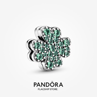 Pandora จี้รูปใบโคลเวอร์สี่แฉก ของขวัญวันเกิด สําหรับสุภาพสตรี p825