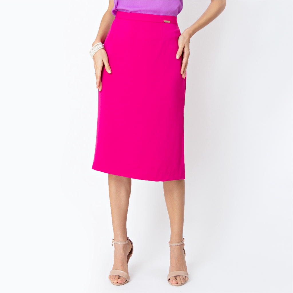 lofficiel-กระโปรงทรงแคบ-ทำงาน-skirt-สีชมพู-ลอฟฟิเซียล-fs4spi