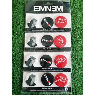 เข็มกลัด (สินค้ามือ 1) ลาย Eminem Badge pack (ของแท้)