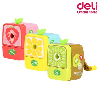 Deli 0671 Fruit Rotary Pencil Sharpener เครื่องเหลาดินสอแฟนซีรูปผลไม้ สุดน่ารัก เครื่องเหลาดินสอ เครื่องเขียน สำนักงาน